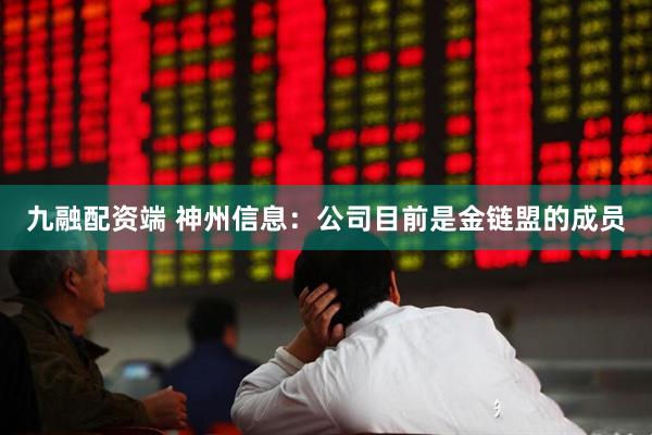 九融配资端 神州信息：公司目前是金链盟的成员