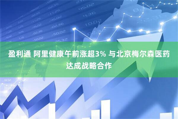 盈利通 阿里健康午前涨超3% 与北京梅尔森医药达成战略合作